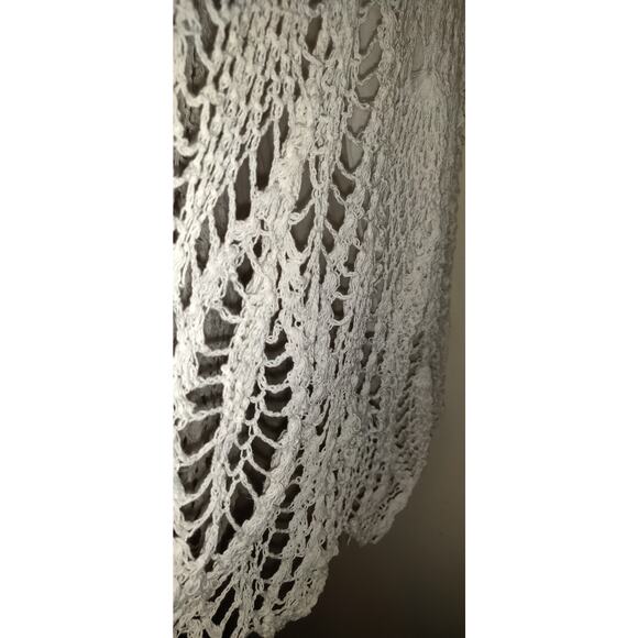 Raviya White Crocheted Skirt Dress Sz M Bohemian Beautiful Crochet Lined Medium - Picture 6 of 16